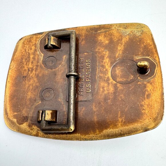 Raintree 1979 Collie Dog Belt Buckle Metal & Faux Leather Design Vintage - Picture 6 of 7